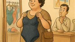 Banc: Într-un magazin intră o doamnă...