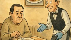 Banc: Ospătar, mâncarea nu are gust...