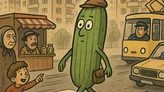 Banc: De ce a traversat castravetele strada?