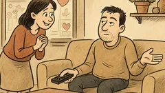 Banc: — Iubitule, se apropie Sfântul Valentin?