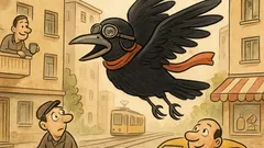 Banc: De ce cârâie cioara când zboară?