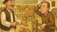 Banc: De ce n-are coarne vaca?