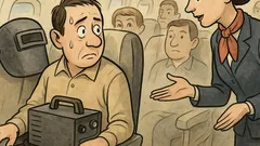 Banc: Însoțitoarea de bord întreabă…