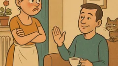 Banc: Soția: Nu mai vorbesc cu tine!