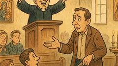 Banc: Un enoriaș strigă după portofel