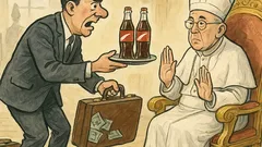 Banc: Patronul Coca-Cola merge la Papă