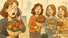 Banc: De 8 Martie, își sună soțul…