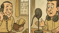 Banc: Un bărbat sună la radio