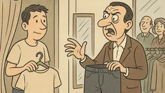 Banc: În magazin, iese din cabina de probă