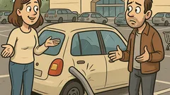 Banc: Un stâlp de metal m-a atacat