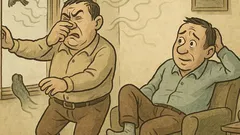 Banc: — Ioane, crapă geamul, că-ți put picioarele!