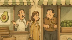 Banc: Intră o femeie la băcan...