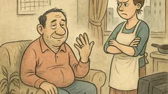 Banc: Un bărbat în izolare cu soția