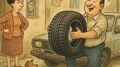 Banc: Soția: Cauciucuri scumpe la rablă?