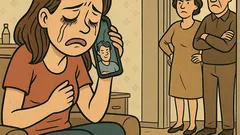 Banc: Fata îl sună și plânge...