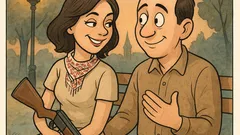 Banc: Doi îndrăgostiți vorbesc: „Sunt frumoasă?”